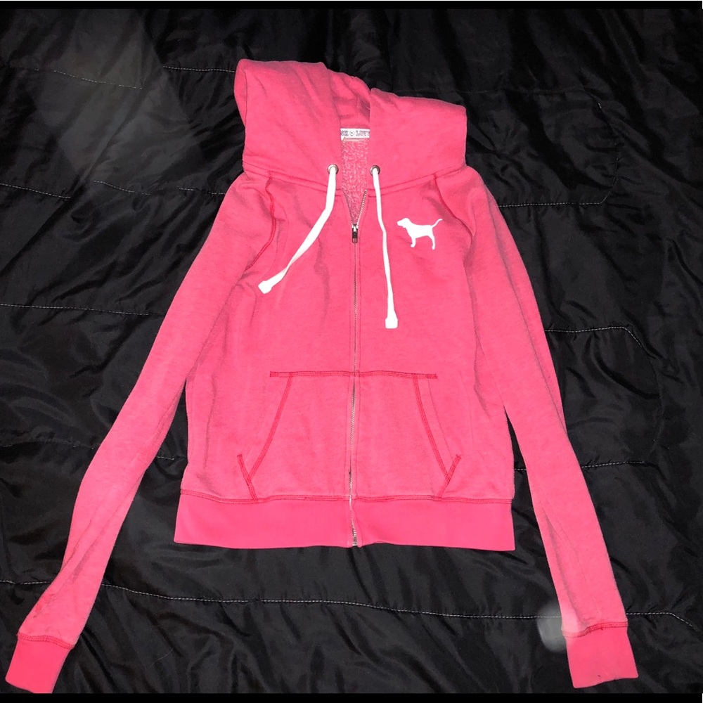 VS PINK ZIP UP